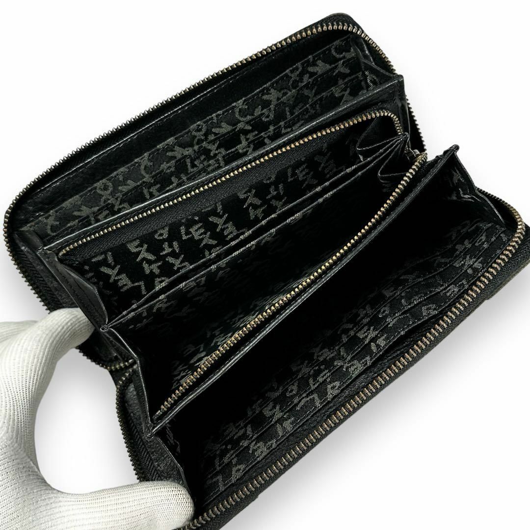 Vivienne Westwood(ヴィヴィアンウエストウッド)のヴィヴィアンウエストウッド ヌーロック レザー 長財布 スタッズ ラウンドジップ メンズのファッション小物(長財布)の商品写真