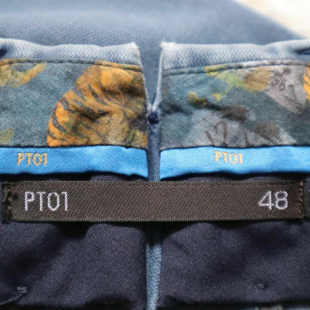 PT01(ピーティーゼロウーノ)のPT01 スラックス ガーメントダイコットンパンツ super slim fit メンズのパンツ(スラックス)の商品写真