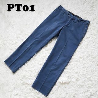 ピーティーゼロウーノ(PT01)のPT01 スラックス ガーメントダイコットンパンツ super slim fit(スラックス)