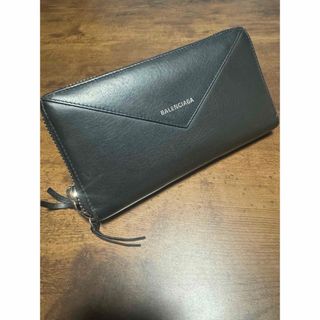 Balenciaga - バレンシアガBロゴ長財布 ネイビーの通販 by る's shop 