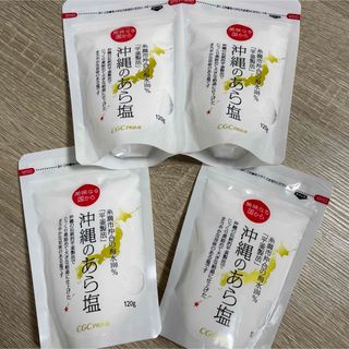 沖縄のあら塩　おいしい塩　120g  4個セット(調味料)