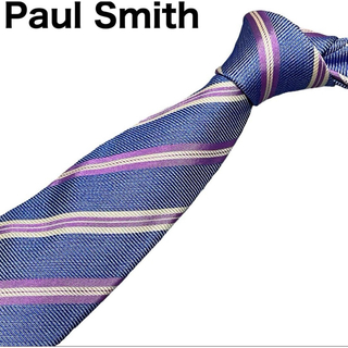 ポールスミス(Paul Smith)のPaul Smith ネクタイ　肉厚　光沢　レジメンタル　花柄　シルク100%(ネクタイ)