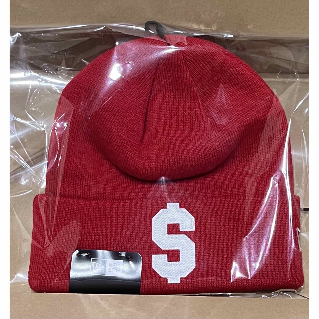 Supreme(シュプリーム)の24SS Supreme New Era®︎ $ Beanie Red メンズの帽子(ニット帽/ビーニー)の商品写真