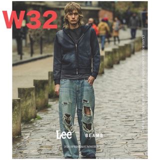 リー(Lee)の【W32】 Lee × BEAMS / 別注 クラッシュ バギー デニムパンツ(デニム/ジーンズ)