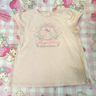 メゾピアノ(mezzo piano)のメゾピアノ　シェルプリント　半袖トップス　140　ピンク(Tシャツ/カットソー)