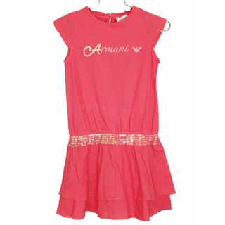 アルマーニ(Armani)の[アルマーニ ジュニア/Armani Junior]100cm 半袖ワンピース ピンク【中古】子供服 キッズ kids 女の子 夏 925032 onepi(ワンピース)