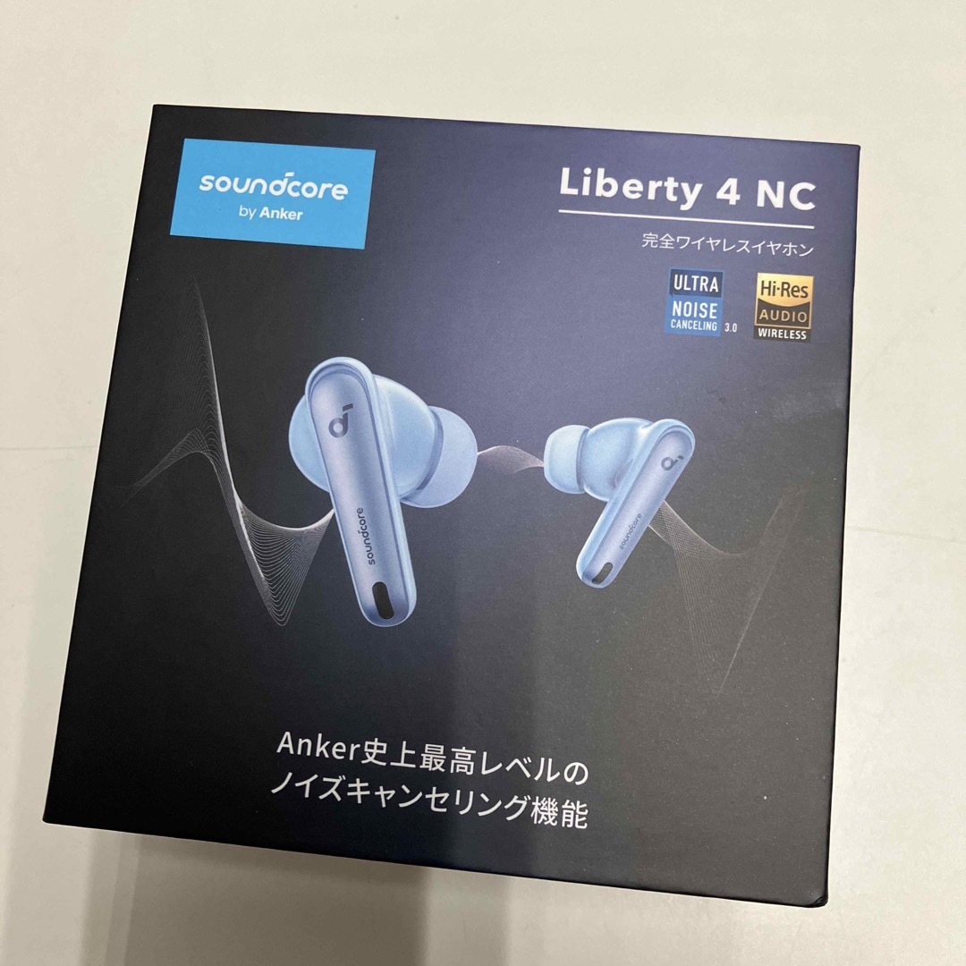 Anker(アンカー)のアンカー Liberty 4 NC 完全ワイヤレスイヤホン ブルー スマホ/家電/カメラのオーディオ機器(ヘッドフォン/イヤフォン)の商品写真