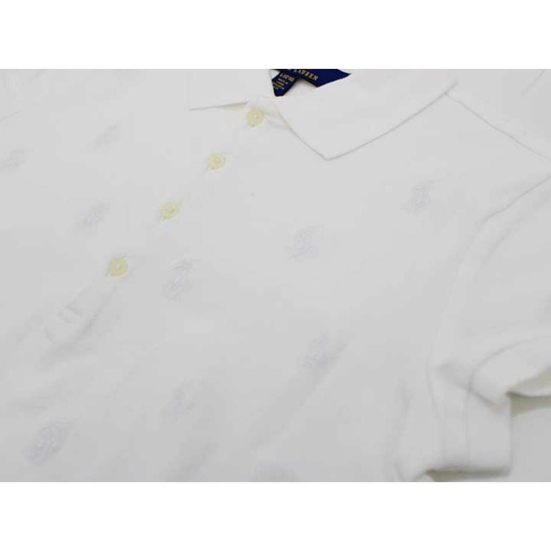 Ralph Lauren(ラルフローレン)の新品 未使用品[ラルフローレン/Ralph Lauren]150cm 半袖ポロワンピース 白 子供服 キッズ kids ジュニア 女の子 夏 107022 onepi キッズ/ベビー/マタニティのキッズ服女の子用(90cm~)(ワンピース)の商品写真