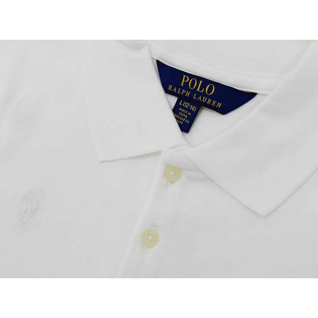 Ralph Lauren(ラルフローレン)の新品 未使用品[ラルフローレン/Ralph Lauren]150cm 半袖ポロワンピース 白 子供服 キッズ kids ジュニア 女の子 夏 107022 onepi キッズ/ベビー/マタニティのキッズ服女の子用(90cm~)(ワンピース)の商品写真