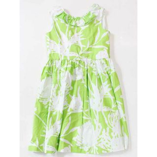 新品 未使用品☆イルグッフォ/il gufo☆126cm ノースリーブワンピース 黄緑×白 子供服 キッズ kids 女の子 夏 126022 onepi(ワンピース)