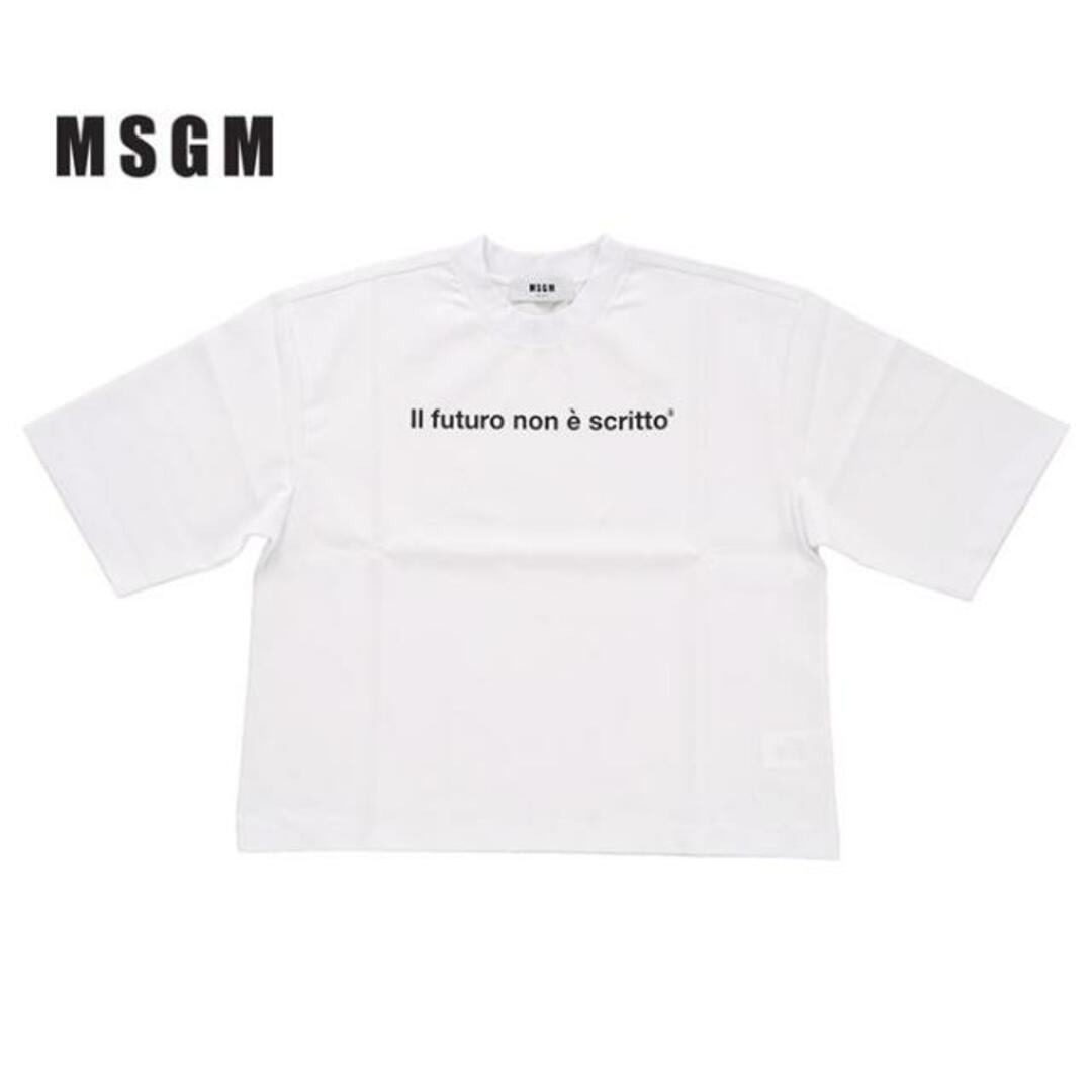 MSGM(エムエスジイエム)のMSGM エムエスジーエム T-Shirt 2542MDM192 184798 01 レディース Tシャツ 半袖 ホワイト 白 NKN ホワイト S レディースのトップス(Tシャツ(半袖/袖なし))の商品写真