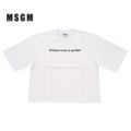 MSGM エムエスジーエム T-Shirt 2542MDM192 184798 01 レディース Tシャツ 半袖 ホワイト 白 NKN ホワイト S