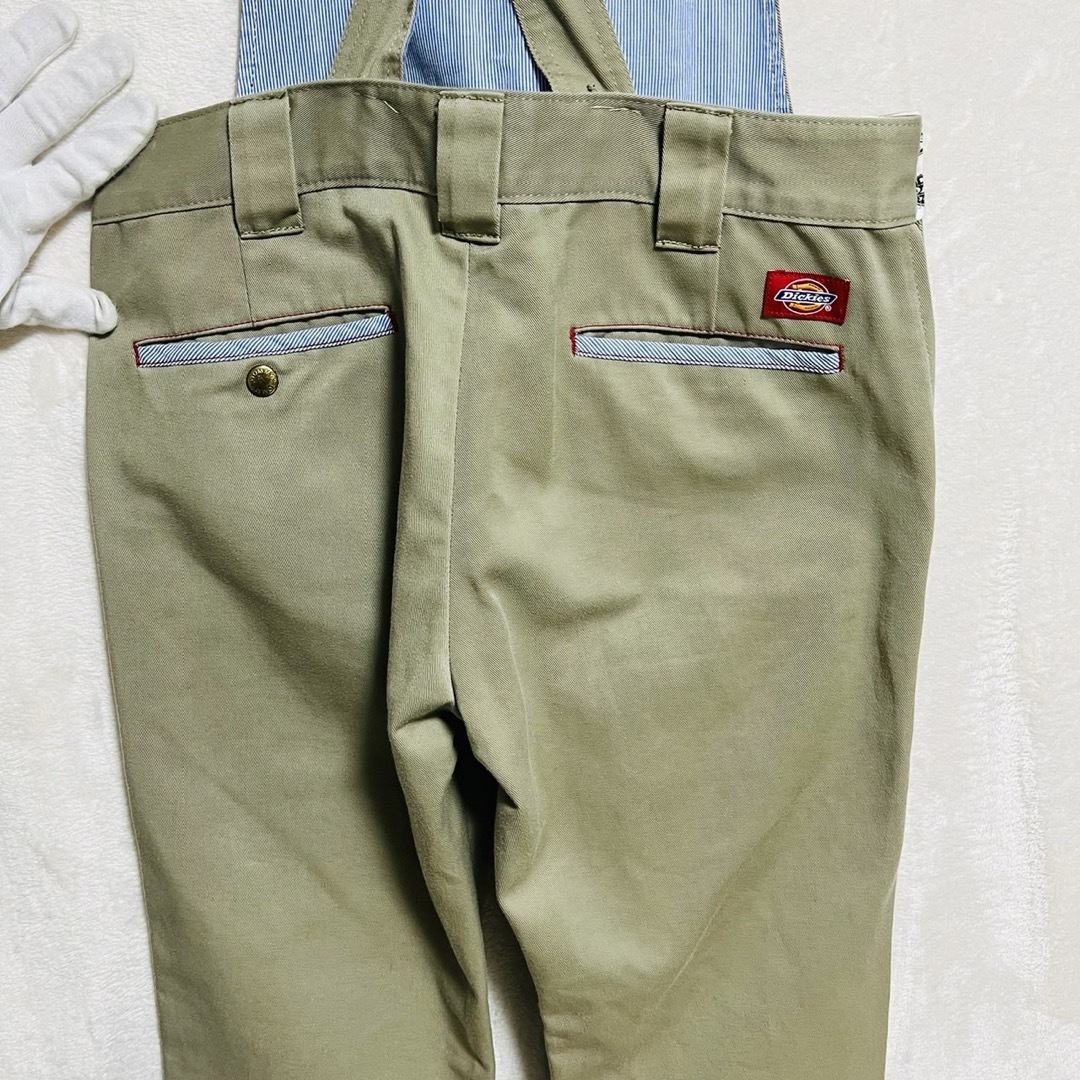 Dickies(ディッキーズ)の◇美品◇廃盤　Tommy×Dickies オーバーオール　　ベージュ　サイズS レディースのパンツ(サロペット/オーバーオール)の商品写真