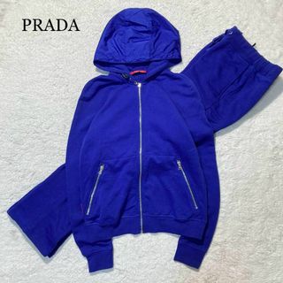 PRADA - 【極美品☆超希少】PRADA プラダ セットアップ アーカイブ ジップアップ 青