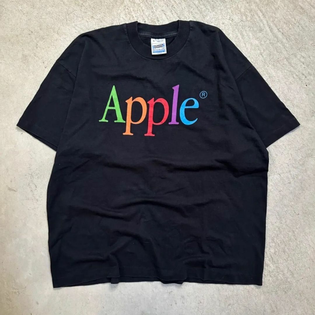 SCREEN STARS(スクリーンスターズ)のApple 90s Vintage ロゴT XL アップル 企業Tシャツ メンズのトップス(Tシャツ/カットソー(半袖/袖なし))の商品写真