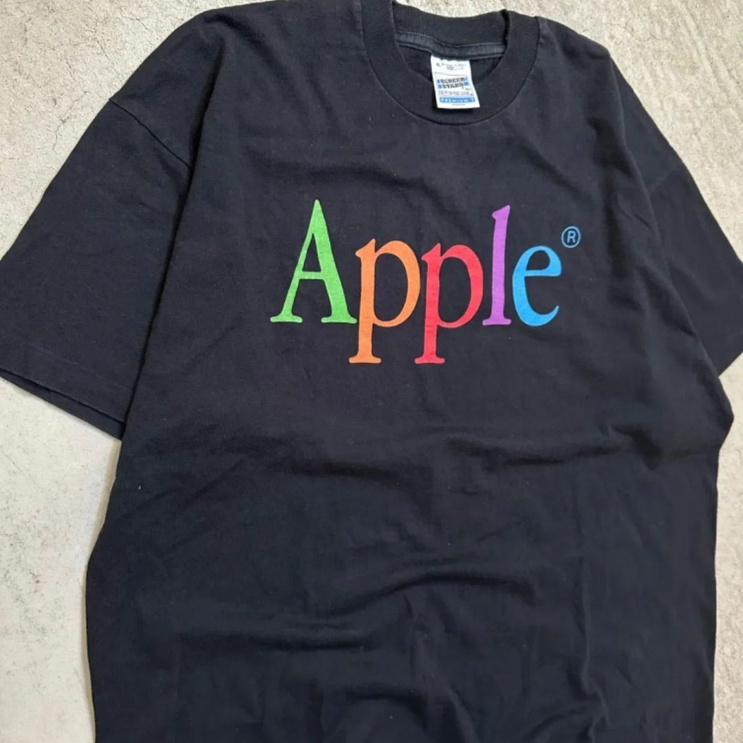 SCREEN STARS(スクリーンスターズ)のApple 90s Vintage ロゴT XL アップル 企業Tシャツ メンズのトップス(Tシャツ/カットソー(半袖/袖なし))の商品写真