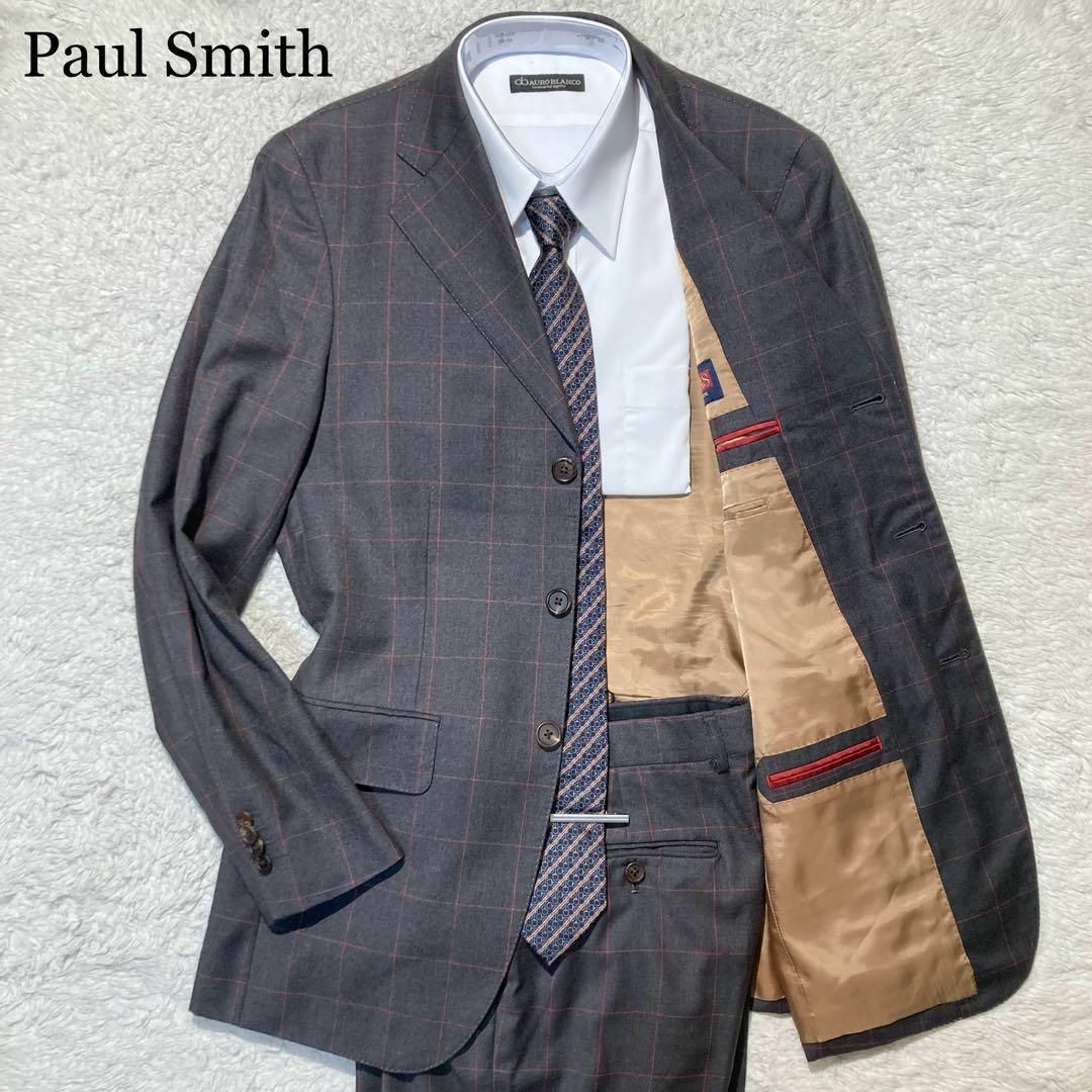 Paul Smith(ポールスミス)の【未使用級】ポールスミス スーツ グレー イートーマス チェック ウィンドウペン メンズのスーツ(その他)の商品写真