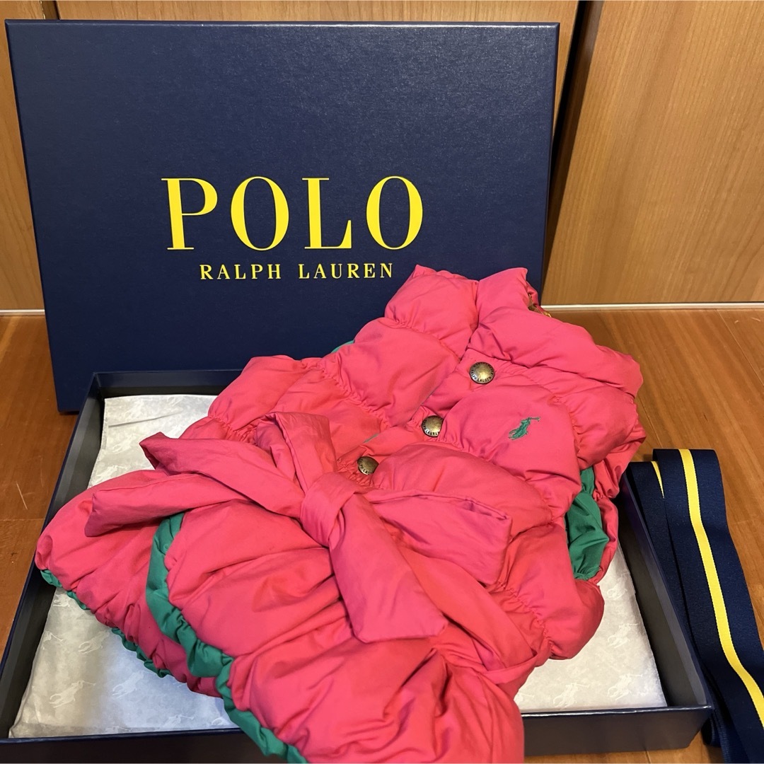 Ralph Lauren(ラルフローレン)のラルフローレン　ベビー　女の子　ベスト　リバーシブル キッズ/ベビー/マタニティのベビー服(~85cm)(ジャケット/コート)の商品写真