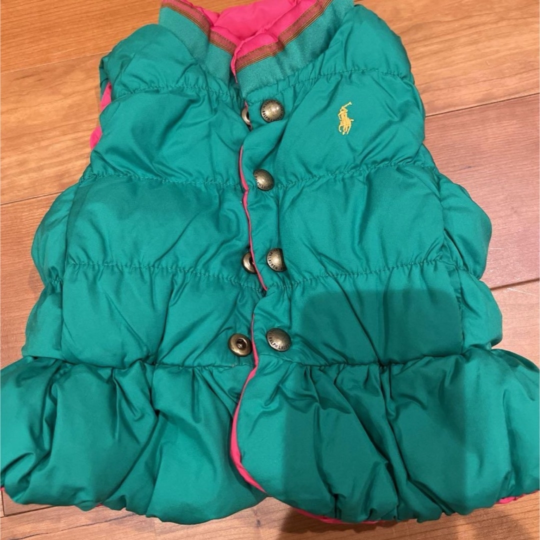 Ralph Lauren(ラルフローレン)のラルフローレン　ベビー　女の子　ベスト　リバーシブル キッズ/ベビー/マタニティのベビー服(~85cm)(ジャケット/コート)の商品写真