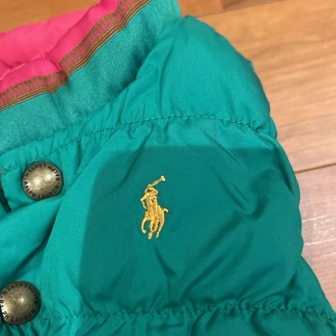 Ralph Lauren(ラルフローレン)のラルフローレン　ベビー　女の子　ベスト　リバーシブル キッズ/ベビー/マタニティのベビー服(~85cm)(ジャケット/コート)の商品写真