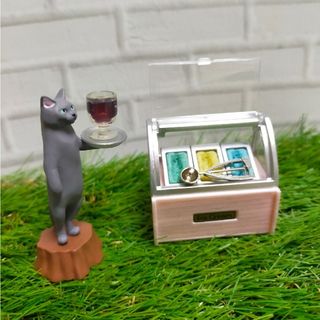 ねこの純喫茶　グレー　アイスコーヒー　1匹ミニアイスクリームケース2 ピンク(その他)