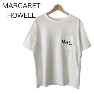 MARGARET HOWELL - MARGARET HOWELL コットン 半袖 Tシャツ ホワイト Lサイズ