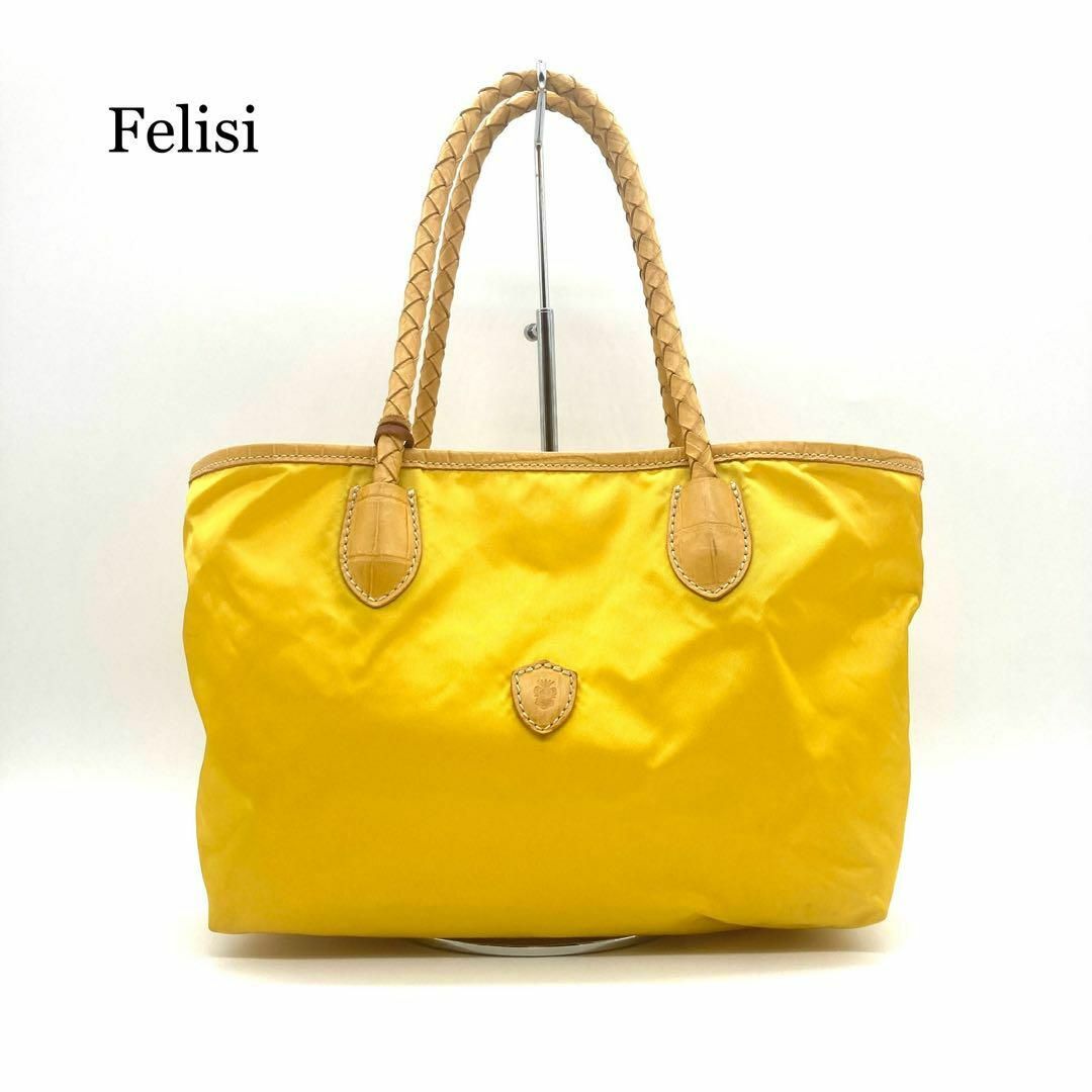 Felisi(フェリージ)の【超希少☆美品】Felisi フェリージ ハンドバッグ イントレッチオ イエロー レディースのバッグ(ハンドバッグ)の商品写真