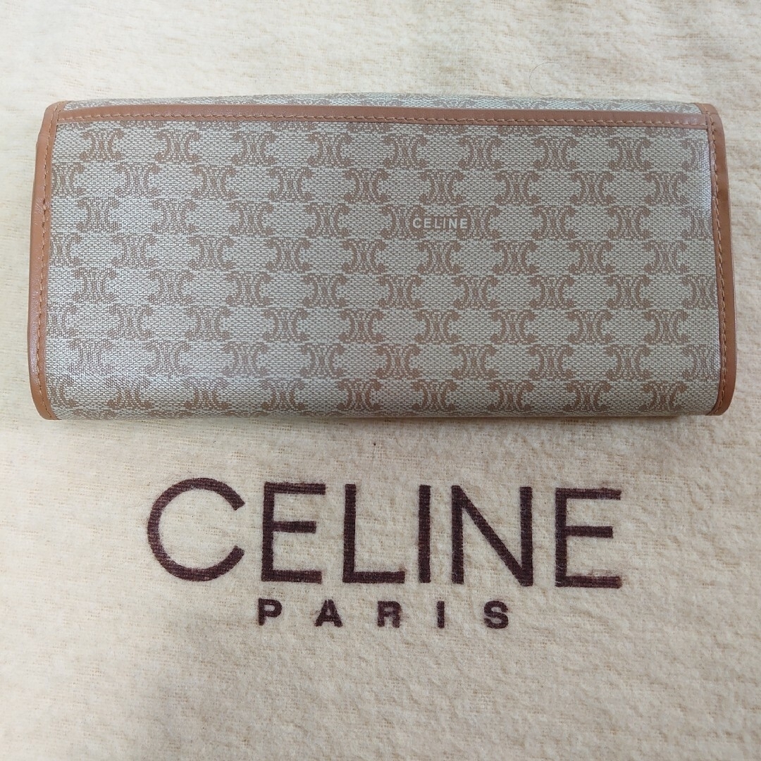 celine(セリーヌ)の極美品 CELINE マカダム柄 二つ折り長財布 レディースのファッション小物(財布)の商品写真