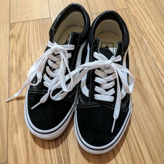 ヴァンズ(VANS)の美品 VANS レディース スニーカー オールドスクール 黒 23.0 23cm(スニーカー)