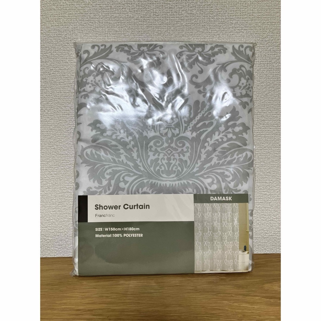 Francfranc - シャワーカーテン ダマスク柄の通販 by passage Francfranc - シャワーカーテン ダマスク柄の通販 by passage