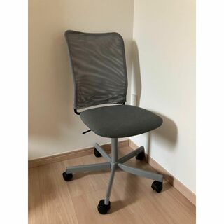 イケア(IKEA)のIKEA◆ビジネスチェア椅子グレー TOBERGETトーベルゲット無印(デスクチェア)