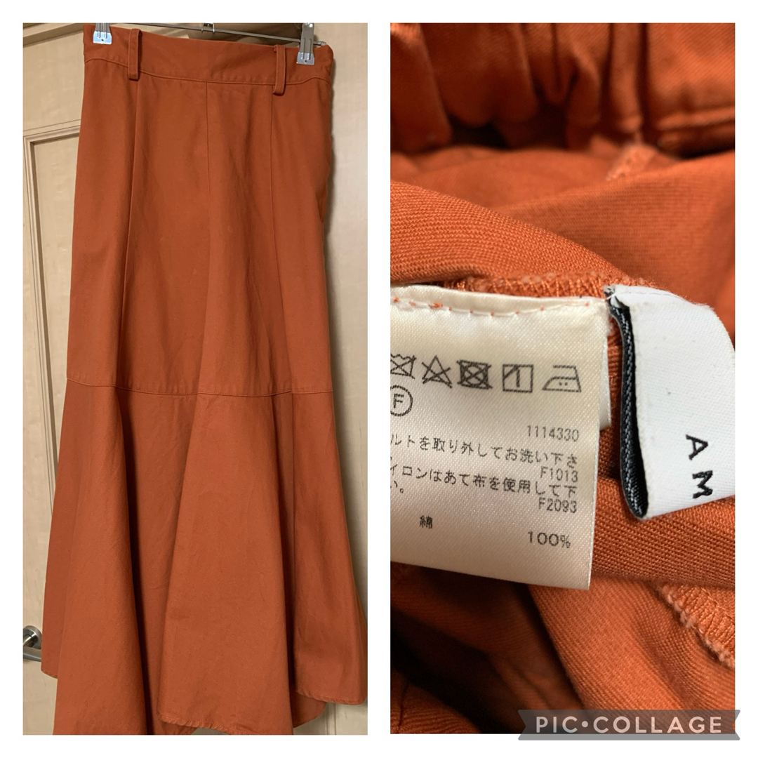 Ameri VINTAGE(アメリヴィンテージ)のAMERI COLOR IRREGULAR HEM SKIRT税込16,280円 レディースのスカート(ロングスカート)の商品写真