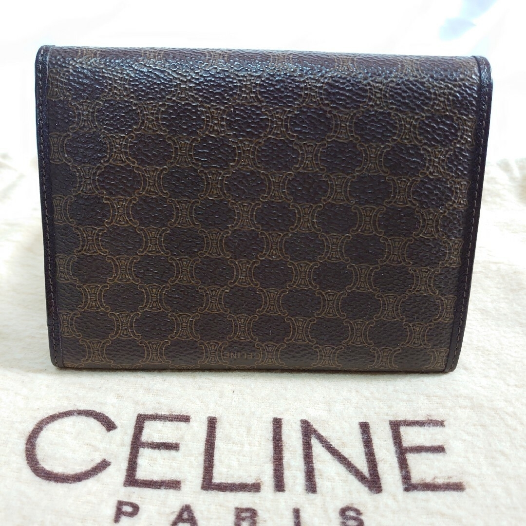 CELINE - 極美品 CELINE マカダム柄 希少カラー 二つ折り長財布 CELINE - 極美品 CELINE マカダム柄 希少カラー 二つ折り長財布