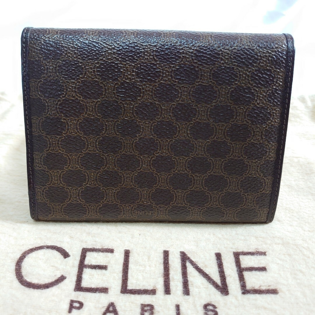 celine(セリーヌ)の極美品 CELINE マカダム柄 二つ折り長財布 レディースのファッション小物(財布)の商品写真