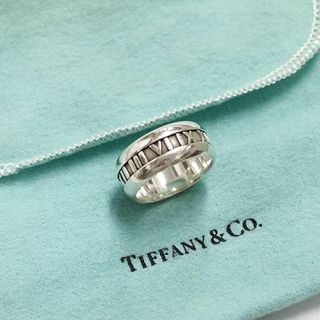 ティファニー(Tiffany & Co.)のF241-112 ティファニー アトラス ワイド リング 指輪 シルバー 925 17号 保存袋 メンズ レディース アクセサリー(リング(指輪))