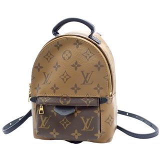 LOUIS VUITTON - LOUIS VUITTON(ルイ・ヴィトン) モノグラム・リバース パームスプリングス バックパック MINI リュック・バックパック リュックサック デイパック 肩掛け モノグラムリバースキャンバス ブラウン茶 ゴールド金具 M44872 レディース 40802085731【中古】【アラモード】