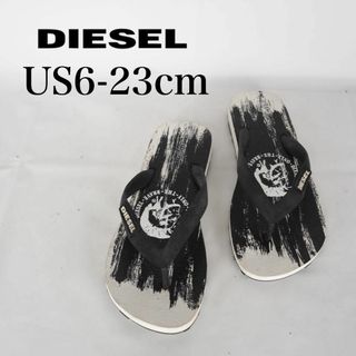 DIESEL - DIESEL*ディーゼル*ビーチサンダル*23cm*白*黒*M5370