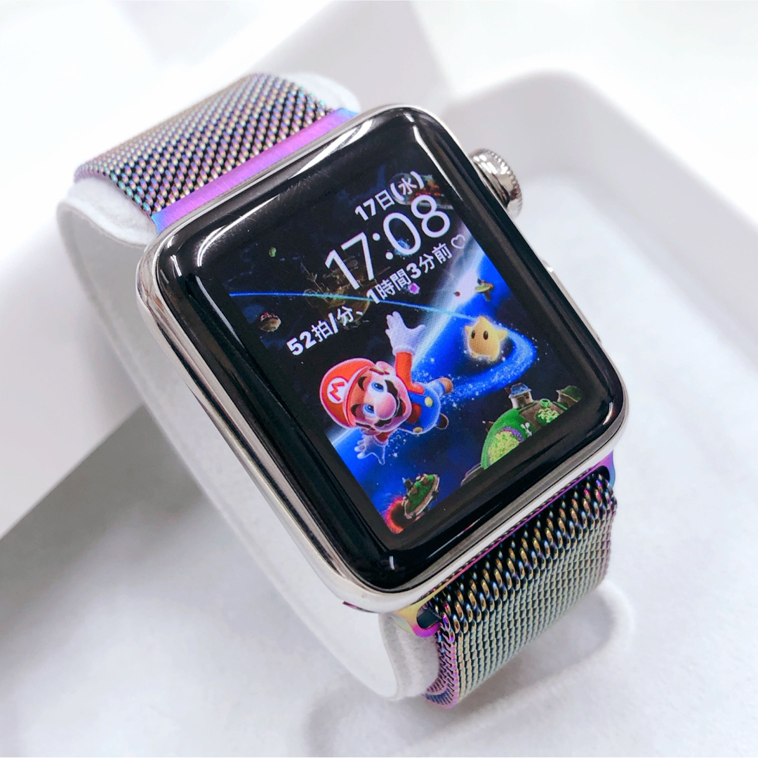 Apple Watch(アップルウォッチ)のアップルウォッチ apple watch本体 series2 38mmステンレス スマホ/家電/カメラのスマートフォン/携帯電話(その他)の商品写真