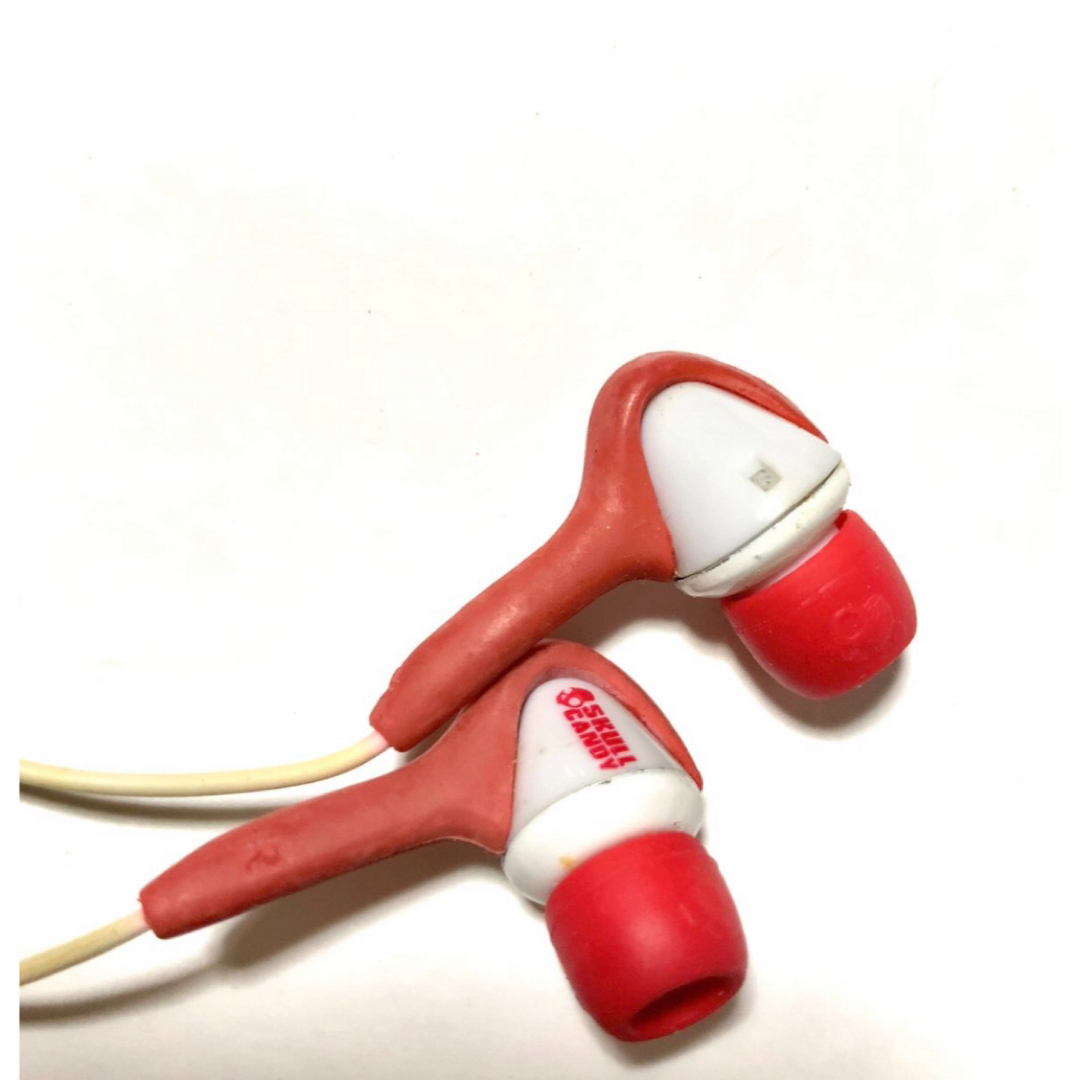 Skullcandy - 送料込み Skullcandy 有線イヤホン ホワイト Skullcandy - 送料込み Skullcandy 有線イヤホン ホワイト