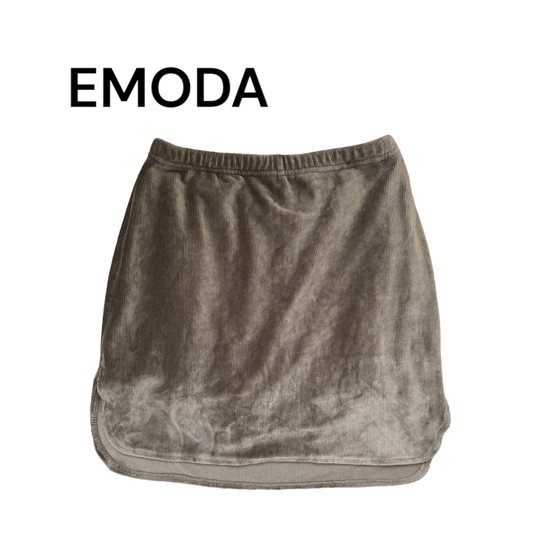 EMODA(エモダ)のEMODA VELOUR FIT SK レディースのスカート(ミニスカート)の商品写真