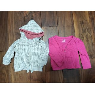 ベビーギャップ(babyGAP)のパーカー＆カーディガン　2枚セット(カーディガン/ボレロ)