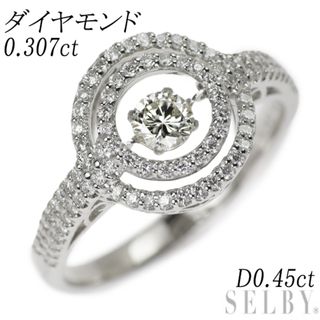 Pt900 ダイヤモンド リング 0.307ct D0.45ct(リング(指輪))