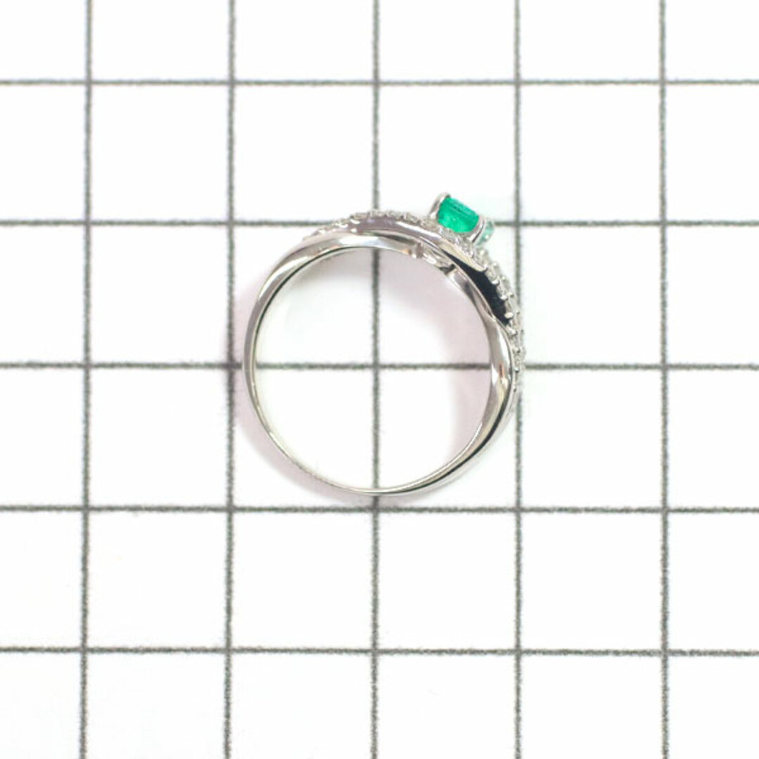 Pt900 エメラルド ダイヤモンド リング 0.47ct 0.25ct レディースのアクセサリー(リング(指輪))の商品写真