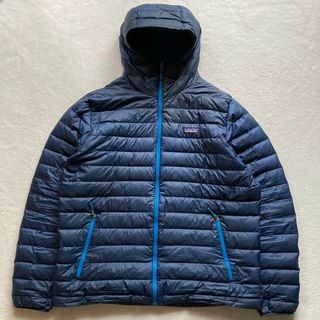 パタゴニア(patagonia)のpatagonia ダウンセーター フーディ ダウンジャケット【XL】ネイビー(ダウンジャケット)