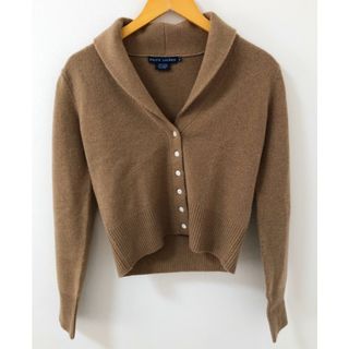 ラルフローレン(Ralph Lauren)のRALPH LAUREN（ラルフローレン）カシミヤ混　ショールカラー　ショート丈　ニット　カーディガン　レディース【E2674-007】(カーディガン)