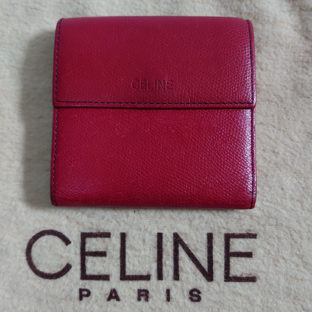 celine(セリーヌ)のCELINE Wホック 折財布 レザー レディースのファッション小物(財布)の商品写真