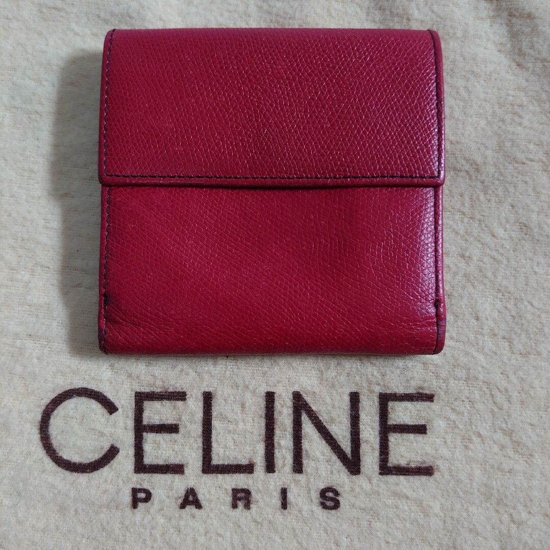 celine(セリーヌ)のCELINE Wホック 折財布 レザー レディースのファッション小物(財布)の商品写真