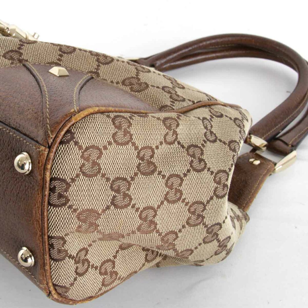 Gucci(グッチ)の『USED』 GUCCI グッチ ジャッキー 124407 2123 ハンドバッグ GGキャンバス ブラウン【中古】 レディースのバッグ(ハンドバッグ)の商品写真