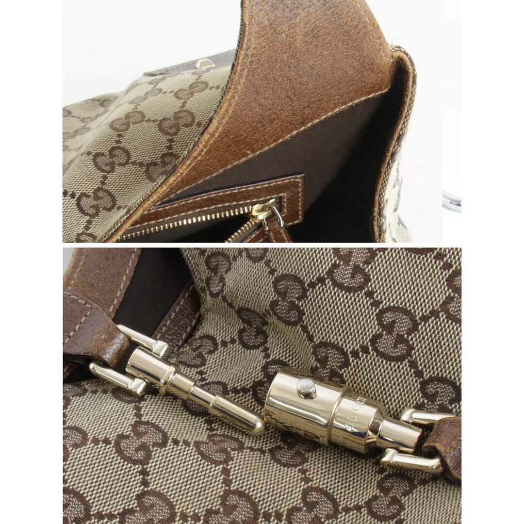 Gucci(グッチ)の『USED』 GUCCI グッチ ジャッキー 124407 2123 ハンドバッグ GGキャンバス ブラウン【中古】 レディースのバッグ(ハンドバッグ)の商品写真