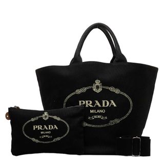 プラダ(PRADA)のプラダ カナパ バケツ型 トート シルバー金具 ハンドバッグ ショルダーバッグ 2WAY キャンバス レディース PRADA 【1-0121506】(トートバッグ)